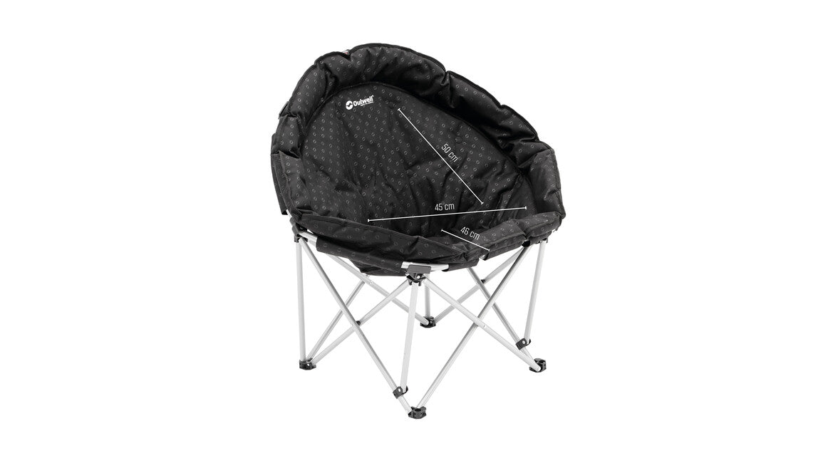 Outwell Casilda sedia pieghevole, nera