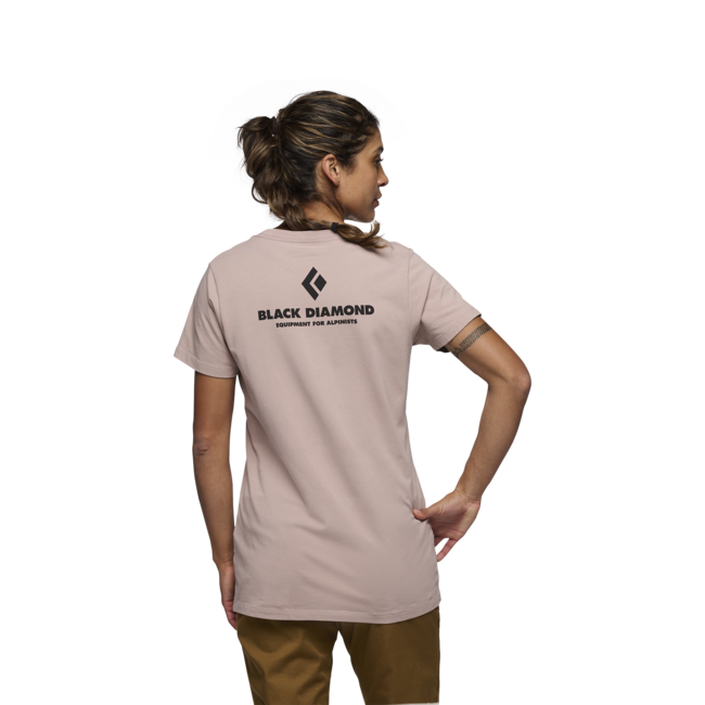 Black Diamond Equipment for Alpinists t-shirt a manica corta, malva pallido