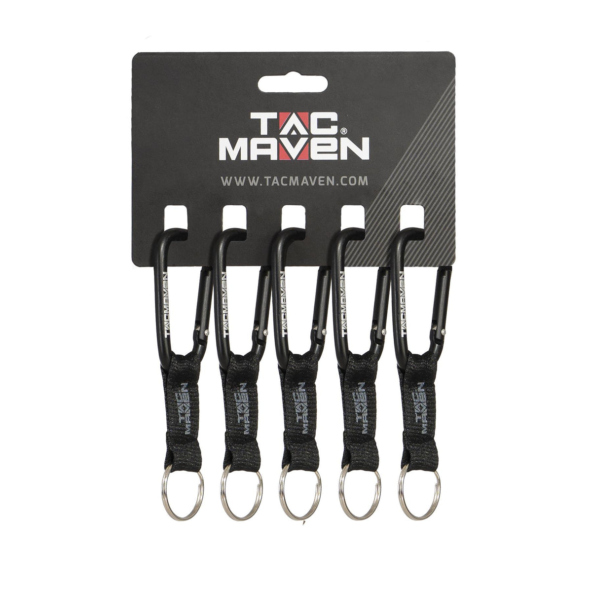 Pentagon Keychain Carabiner 7mm, Black