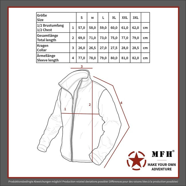 MFH Giacca Softshell Protect, nera