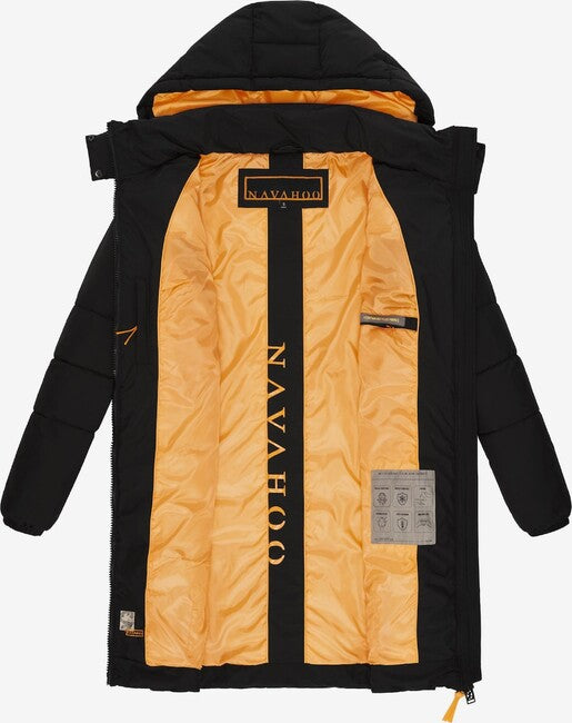 Navahoo Bliblablubb giacca invernale da donna con cappuccio, nera