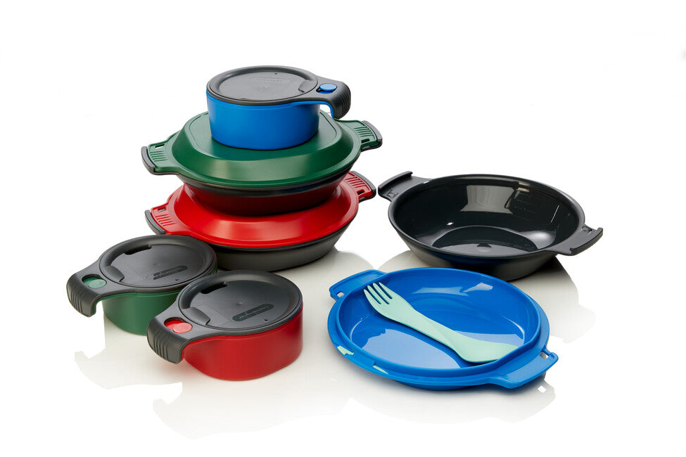 Humangear GoKit lunchbox, verde carbone deluxe