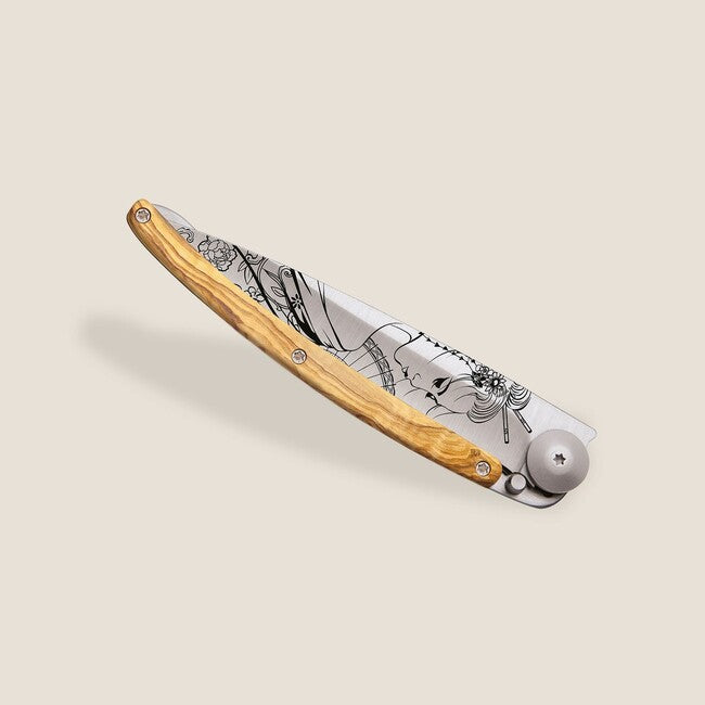 Deejo Tattoo legno coltello di chiusura Geisha