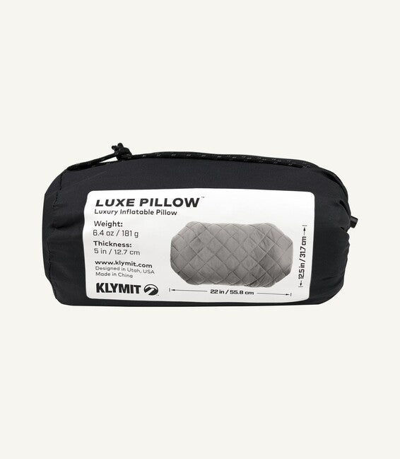 Klymit Luxe cuscino, grigio