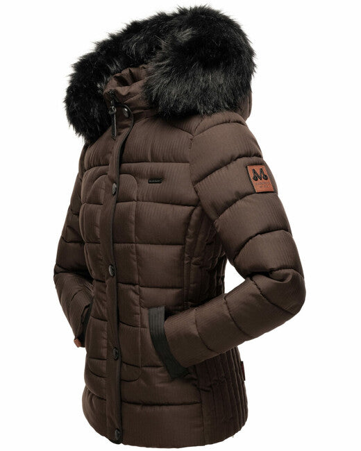 Marikoo Unique marikà invernale da donna giacca, dark choco