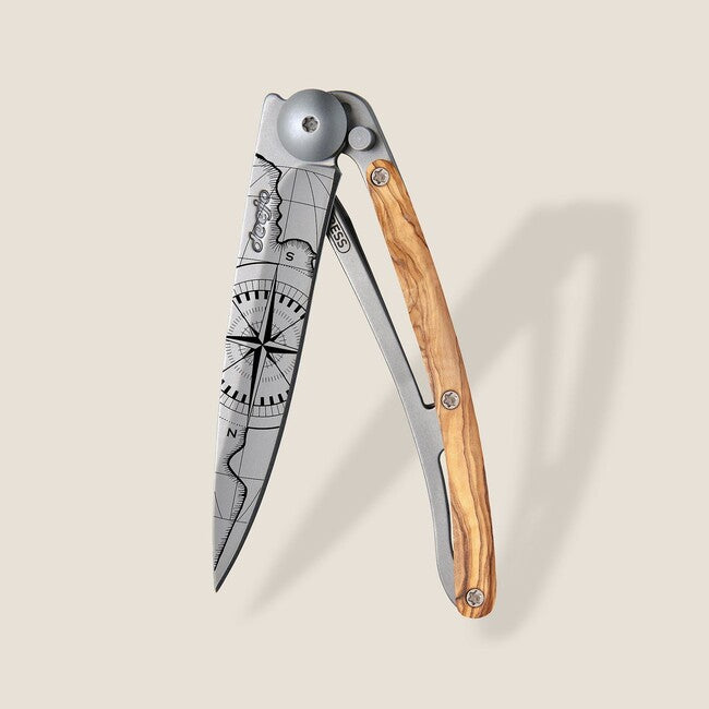 Deejo Tattoo legno coltello di chiusura Terra Incognita