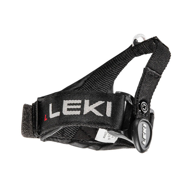 Leki Bold S bastoncini da sci, antracite scuro-rosso brillante-bianco