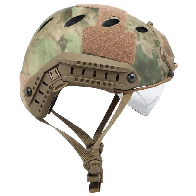 DRAGOWA Tactical Fast PJ Casco Tattico con occhiali Bolt, digital desert (senza certificazione)