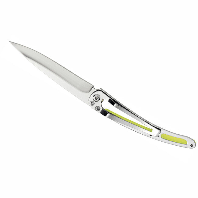 Deejo Blossom chiusura coltello tatuaggio giallo