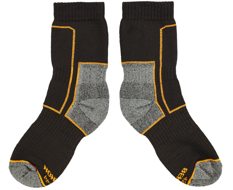 BENNON Trek Sock calze da trekking, nero/arancio