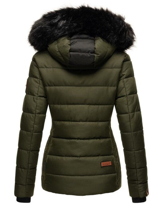 Marikoo Unique giacca invernale da donna con cappuccio, oliva