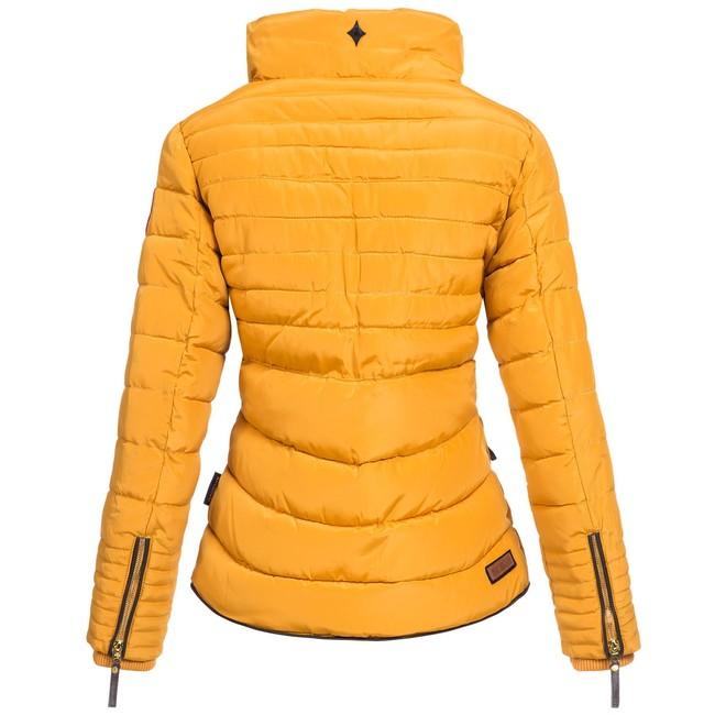 Marikoo Amber giacca invernale da donna con cappuccio, gialla