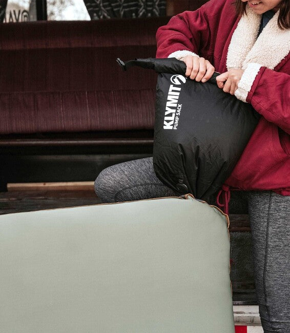 Klymit Sacco gonfiabile con valvola a ribalta, grigio