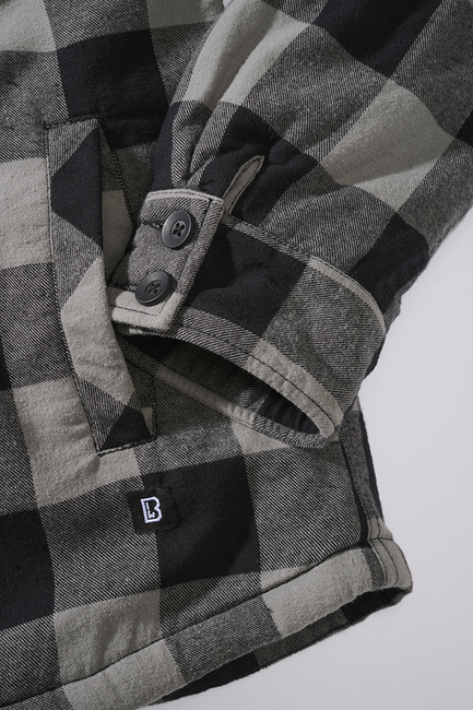 Brandit Giacca Lumber con cappuccio, nero+carbone
