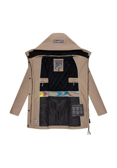 Navahoo Eishauch parka invernale da donna con cappuccio, grigio tortora