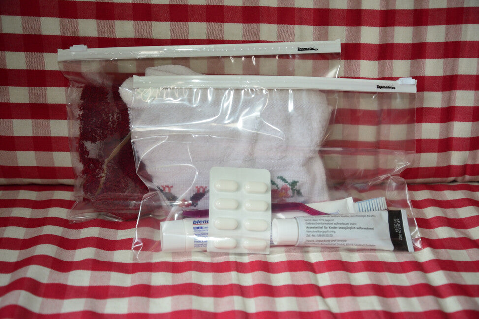 BasicNature Set di astucci con chiusura a cerniera con 6 pezzi
