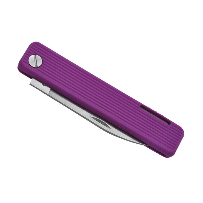 Baladeo ECO353 coltello tascabile lama 7,5 cm acciaio 420 manico tpe viola