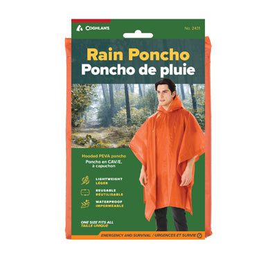 Coghlans poncho leggero, arancione