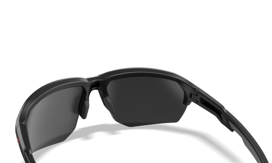 Wiley X Jakl Sunglasses, Captivate Black Mirror/Matte Black/Red