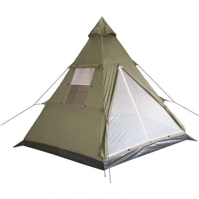 MFH Indian stan Teepee per 3 persone 290x270x225 cm, oliva