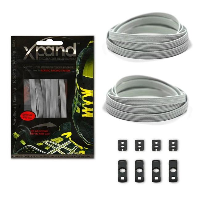 Xpand Elastic lacci per scarpe, acciaio