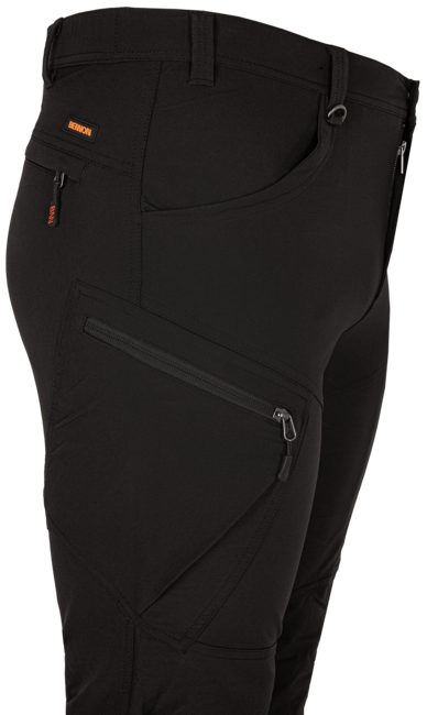 BENNON FOBOS pantaloni da esterno e da lavoro, neri