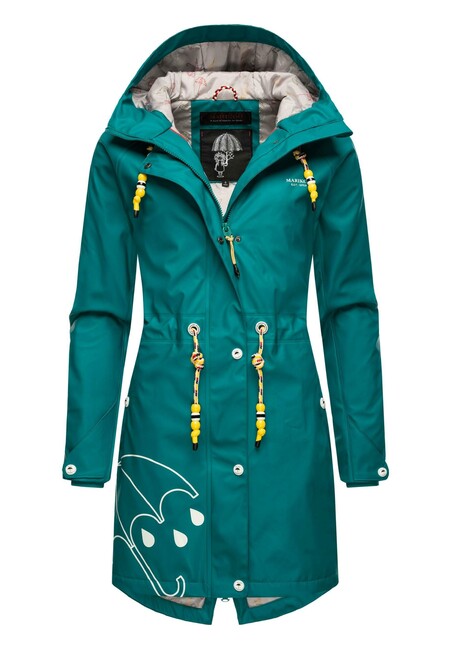 Marikoo DANCING UMBRELLA giacca impermeabile donna, verde scuro