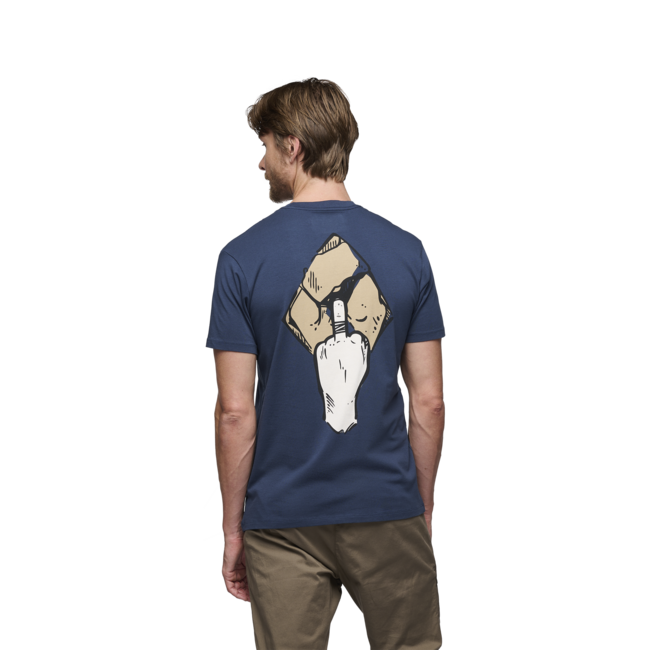 Black Diamond Mono Pocket t-shirt da uomo a manica corta, indaco