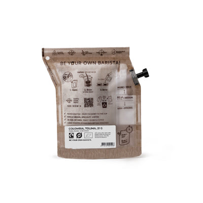The Brew Company Caffé solubile in bustine 22 g Colombia, biologico