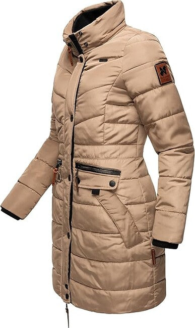 Navahoo Paula parka invernale da donna con cappuccio, grigio tortora