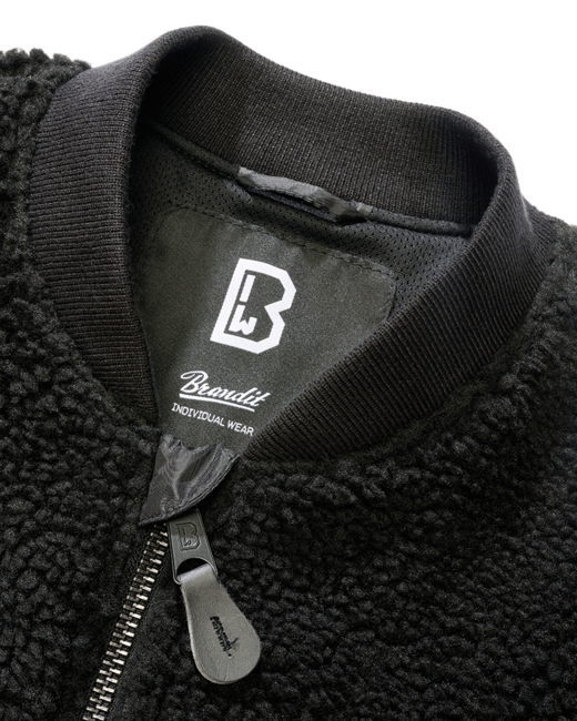 Brandit MA1 Sherpa giacca, nera