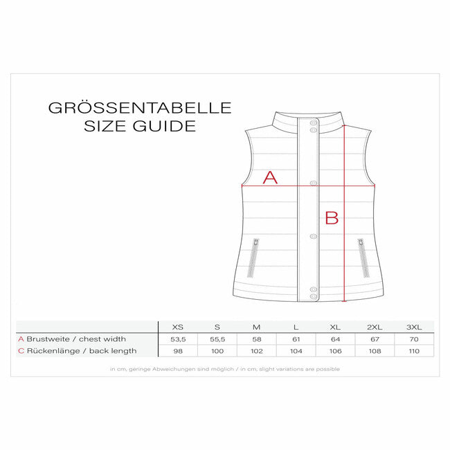 Navahoo Schnuffelchen gilet lungo da donna, bianco sporco
