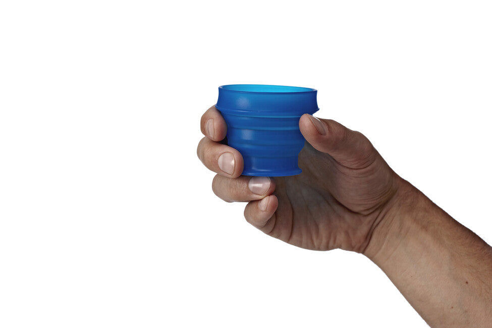 Humangear GoCup tazza da viaggio pieghevole, igienica e impacchettabile ' 118 ml blu
