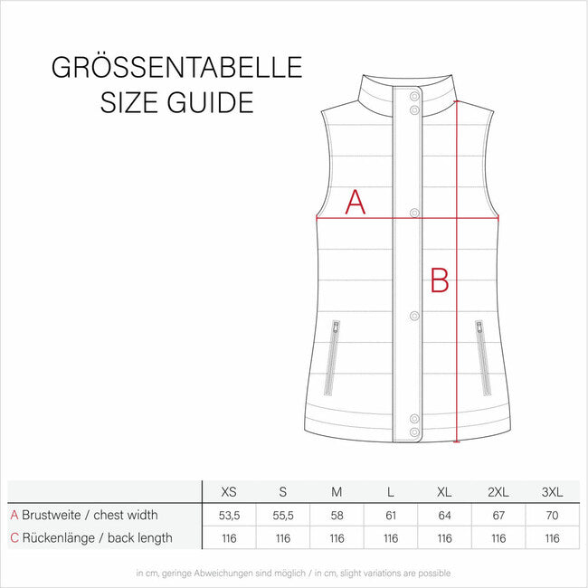 Navahoo Abendlied gilet lungo da donna, nero