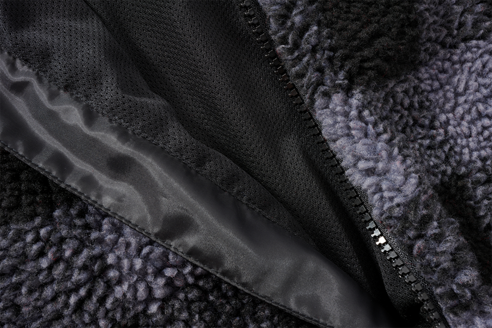 Brandit Teddyfleece Worker giacca in pile, nero/grigio