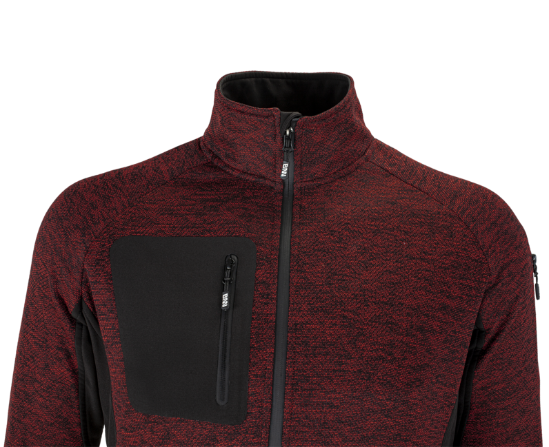 BENNON Altos felpa con zip, rossa