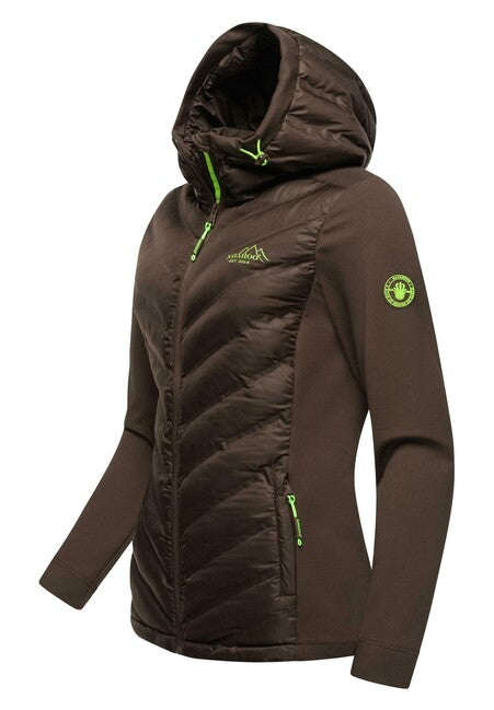 Navahoo NIMM MICH MIT giacca outdoor da donna, cioccolato scuro