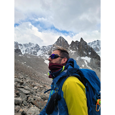 Origin Outdoors Sciarpa multifunzionale in merino, bordeaux