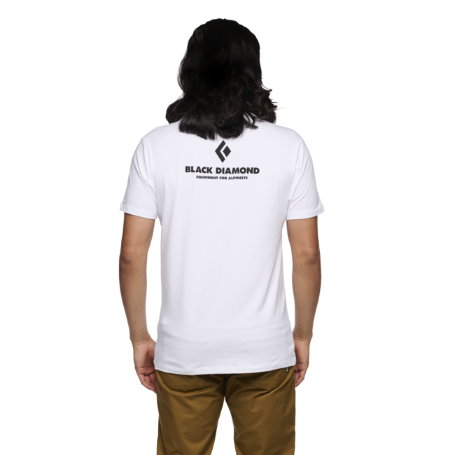 Black Diamond Equipment For Alpinist maglietta a manica corta, bianco