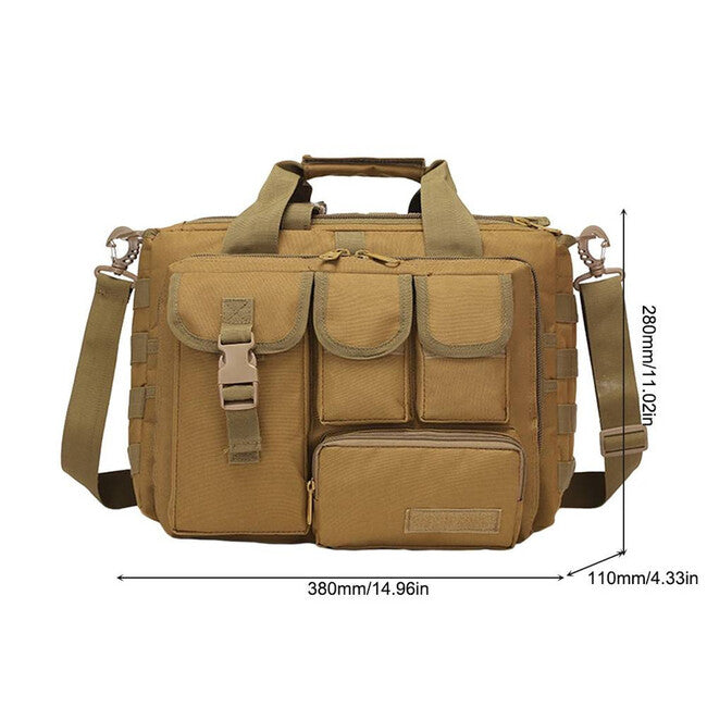 DRAGOWA Tactical Borsa per computer, oliva