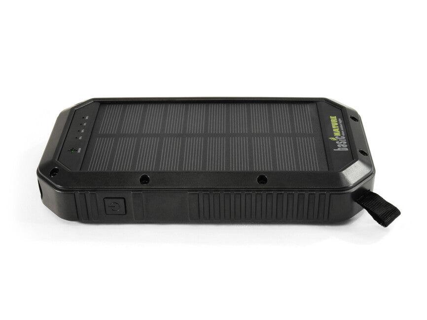 BasicNature 20 20K powerbank con ricarica wireless qi e pannello solare