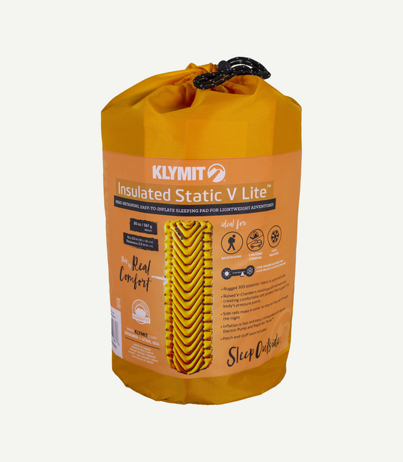 Klymit Static V Lite materasso per auto, arancio mango