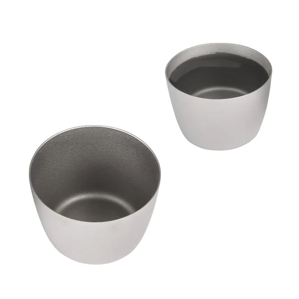 Silverant Bicchiere in titanio a doppia parete da 50 ml, shot glass