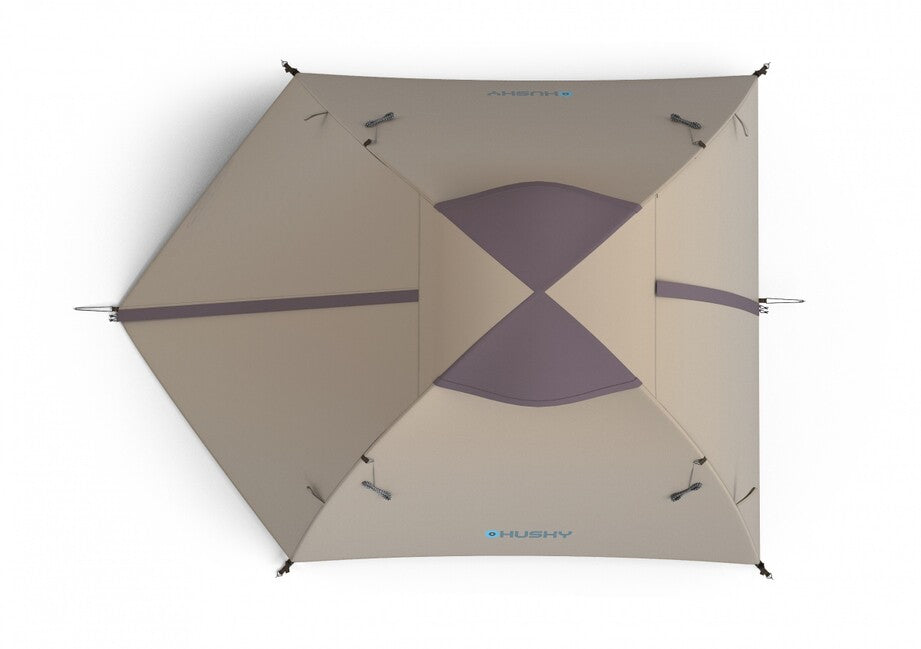 Husky Bizam 2 Plus trekový stan pre 2 osoby, light brown