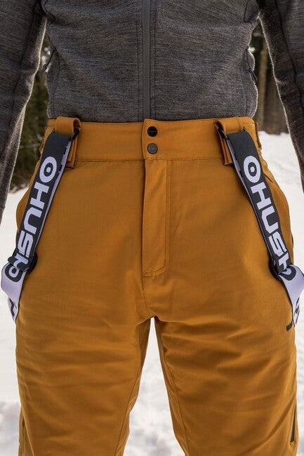 Husky Mitaly pantaloni da sci da uomo, senape