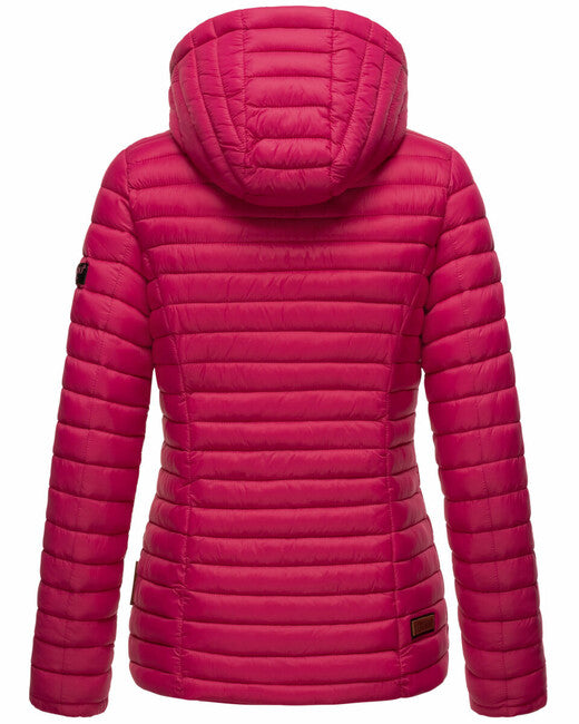 Marikoo Asraa giacca transitoria da donna con cappuccio, fucsia