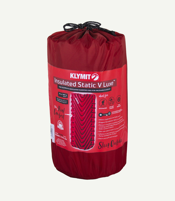 Klymit Static V Luxe materasso per auto, rosso