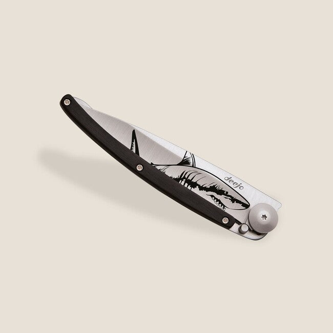 Deejo Tattoo coltello di chiusura legno Shark