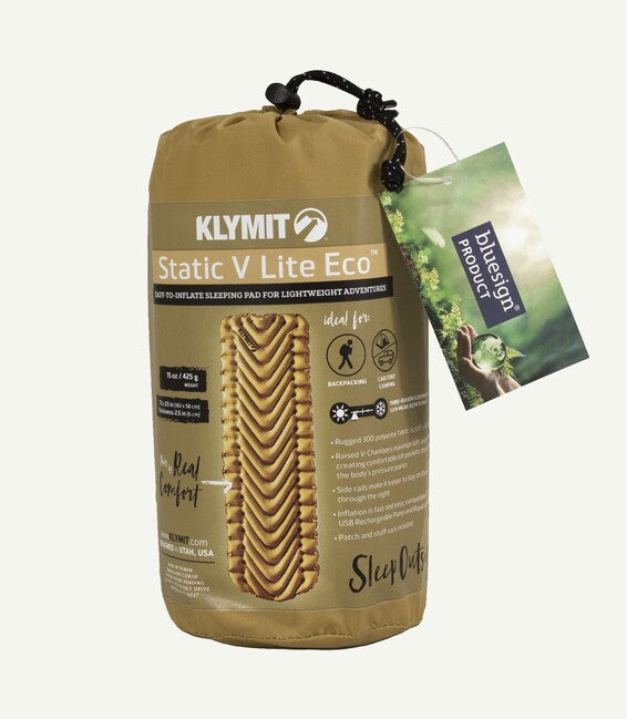 Klymit Static V Lite ECO tappetino, oro chiaro