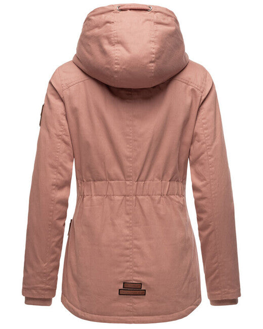 Marikoo Bikoo parka invernale da donna con cappuccio, terracotta